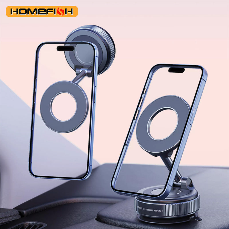 360° Magnetic Car Phone Holder – Strong Magnet Dashboard & Air Vent Mount