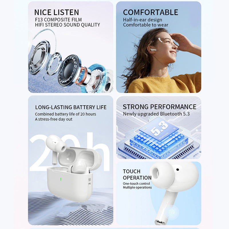 Air Buds Pro 2 Wireless Bluetooth Earbuds with Charging Case
