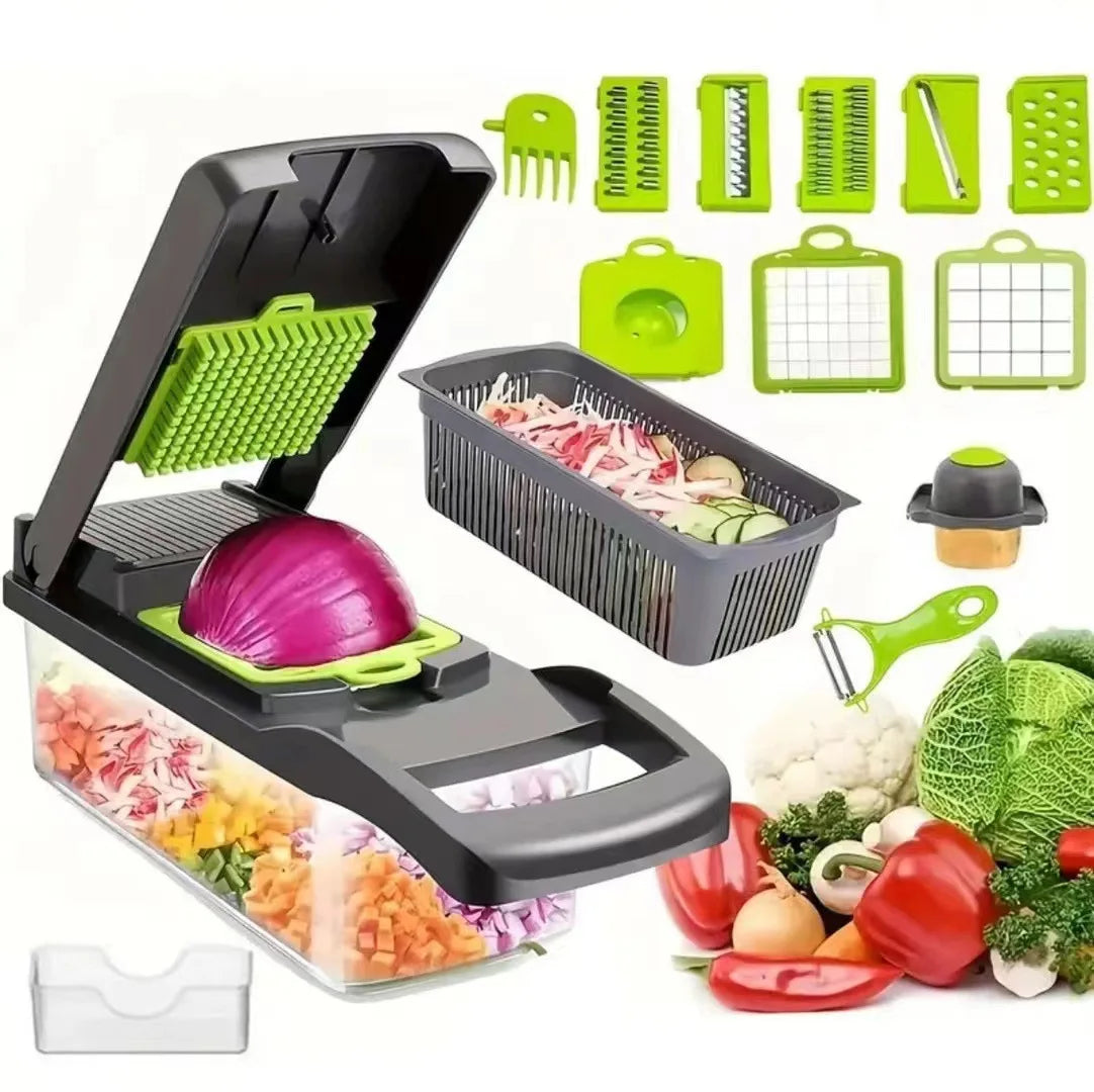 16-in-1 Vegetable Cutter – Multifunctional Kitchen Slicer & Chopper