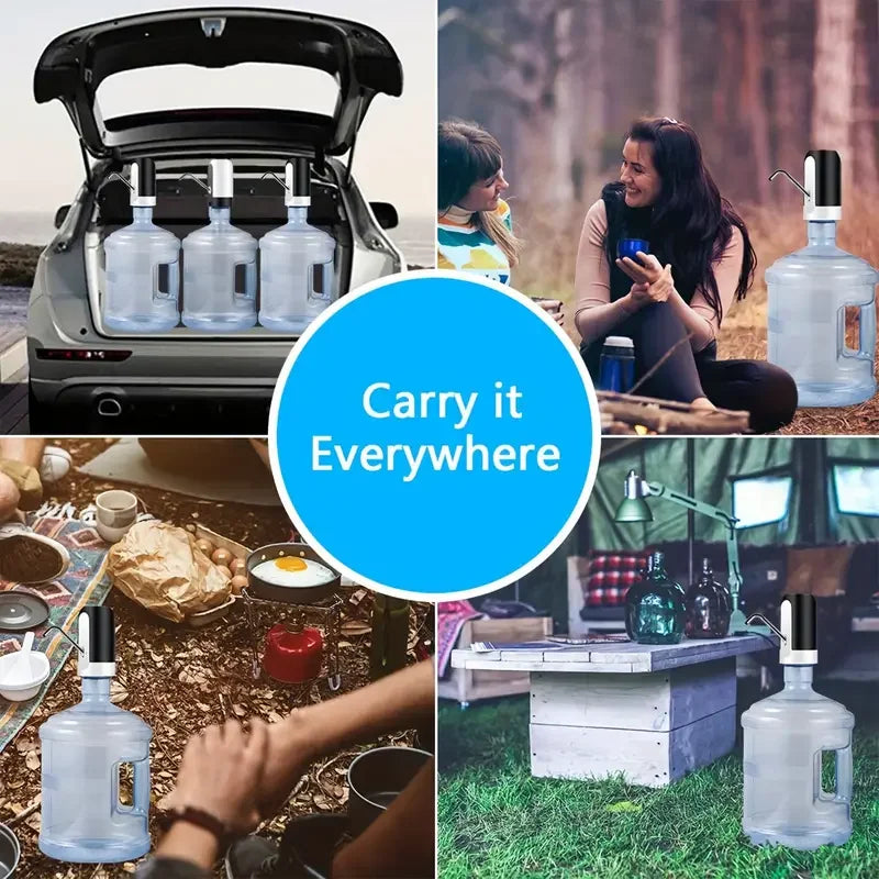 Automatic Electric Water Bottle Pump | USB Rechargeable Dispenser