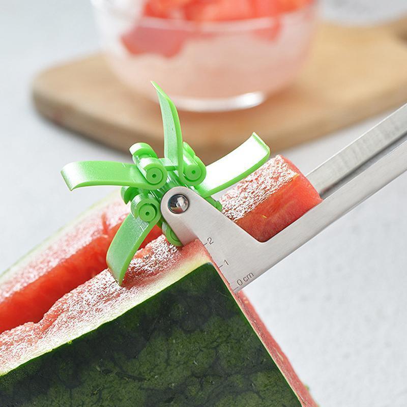 Windmill Watermelon Cube Cutter – Stainless Steel Fruit Slicer & Corer