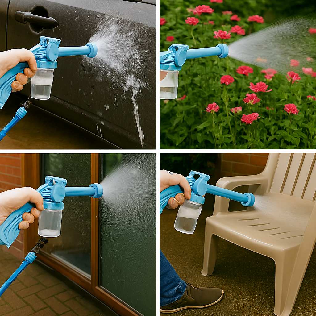 Jet Water Canon 8-in-1 Turbo Water Spray – Car, Bike & Garden Cleaning