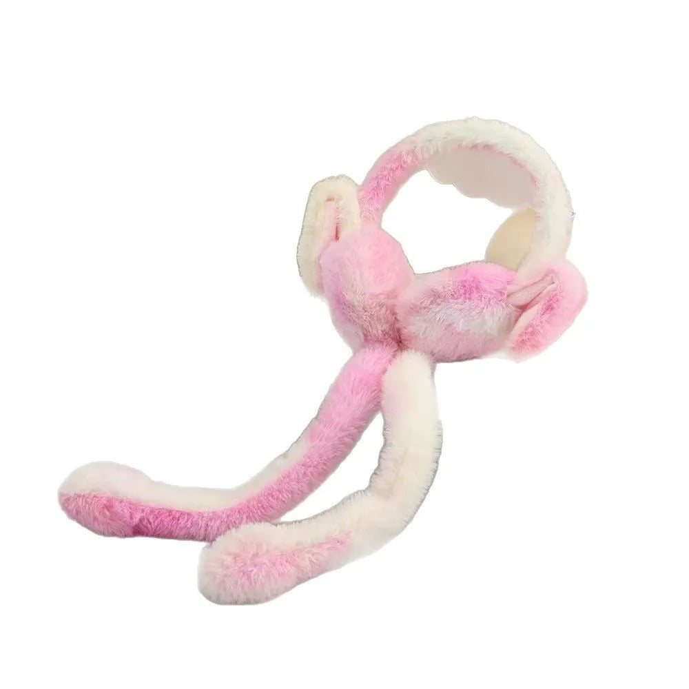 Funny Rabbit Ear Muffs β Soft Warm Moving Ears Winter Ear Warmer