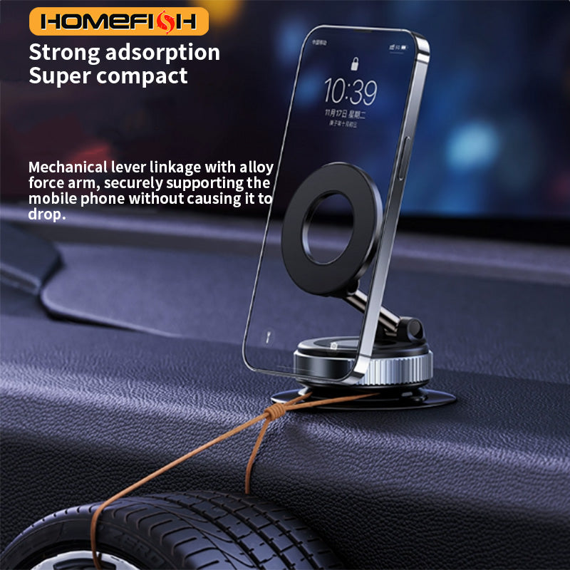 360° Magnetic Car Phone Holder – Strong Magnet Dashboard & Air Vent Mount