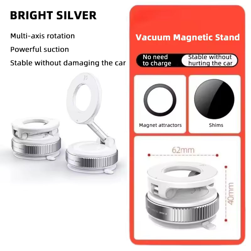 360° Magnetic Car Phone Holder – Strong Magnet Dashboard & Air Vent Mount