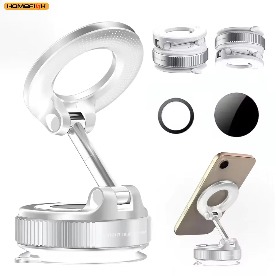 360° Magnetic Car Phone Holder – Strong Magnet Dashboard & Air Vent Mount