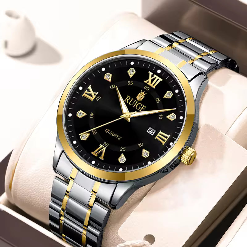 Premium Men's Quartz Wrist Watch – Stylish & Waterproof Luxury Watch for Men
