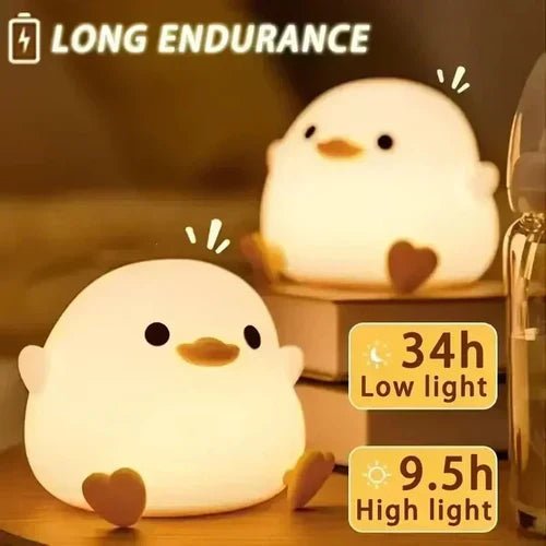 Rechargeable Panda Lamp – Cute Panda Silicone Night Light for Room Decoration